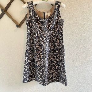 MICHAEL Michael Kors Black and Cream Floral Dress